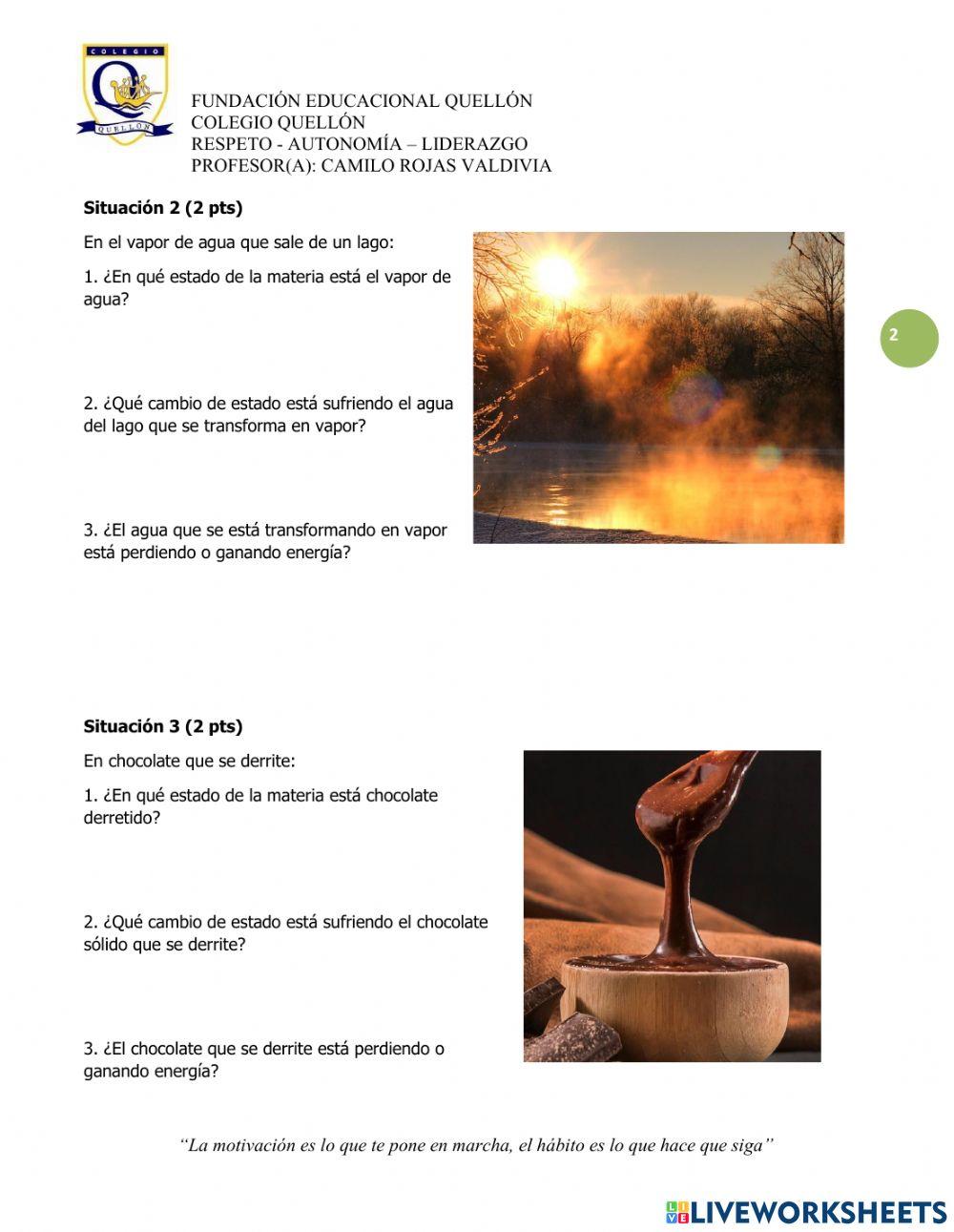 Cambios de estado (puntaje extra)