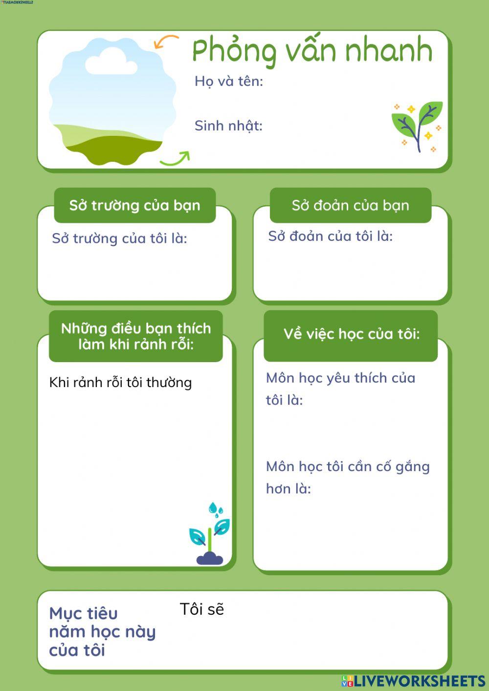 Phỏng vấn đầu năm