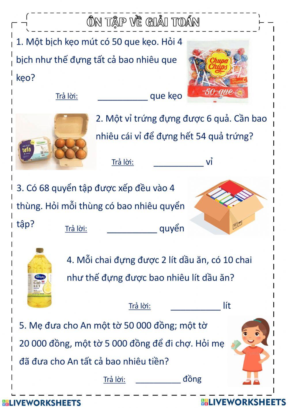 Bài tập giaỉ toán L3