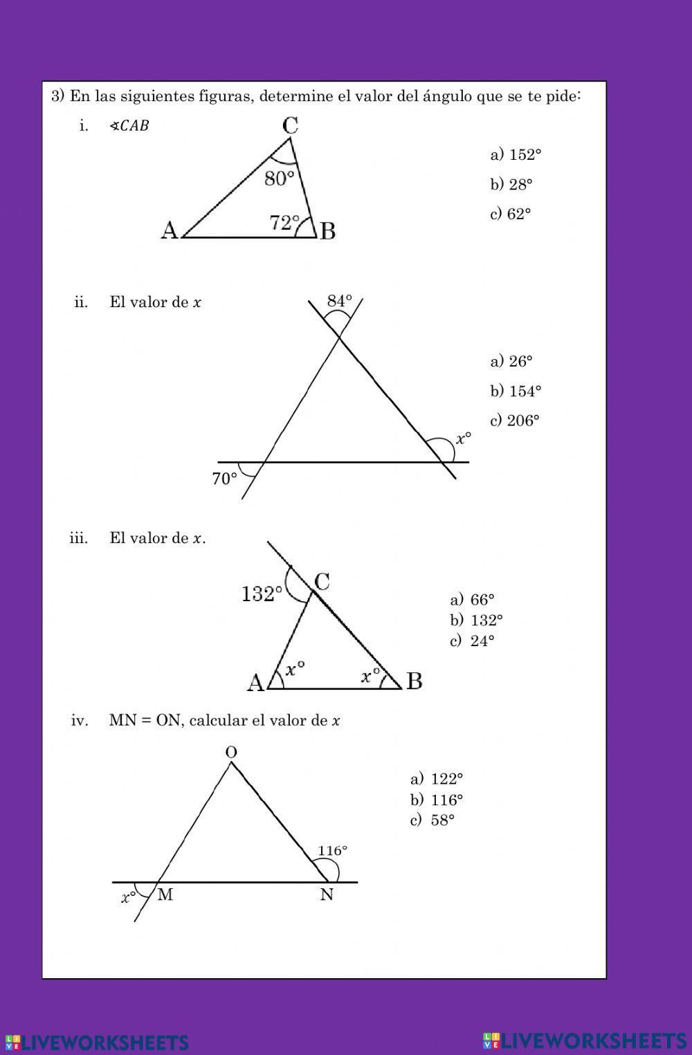 Angulos internos y externos