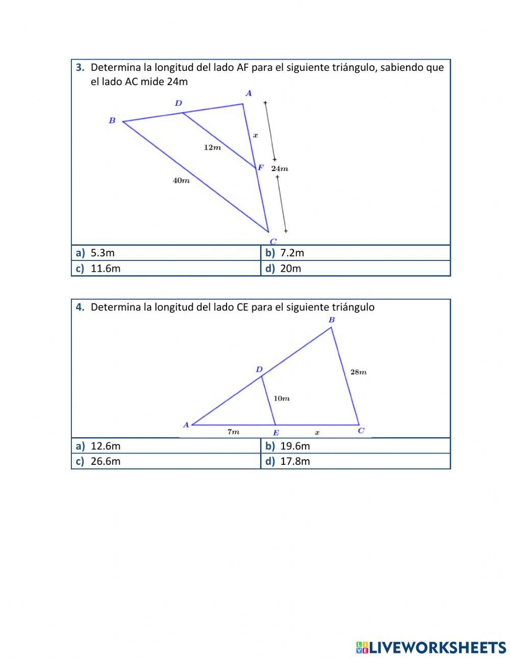 Semejanza de triángulos