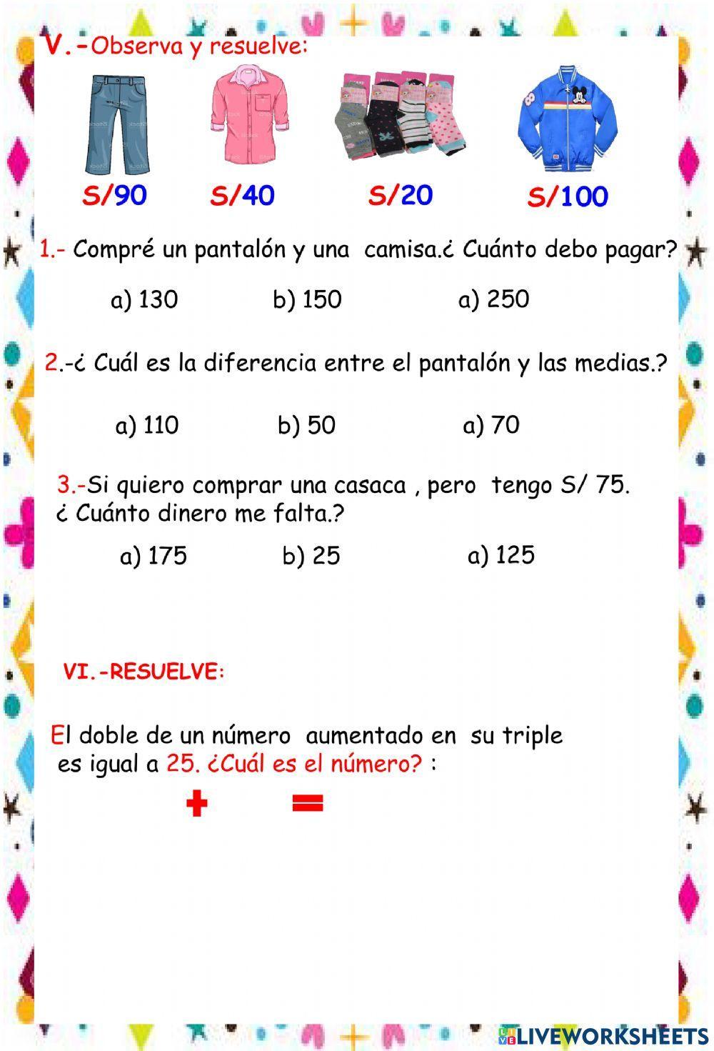 Examen de aritmética
