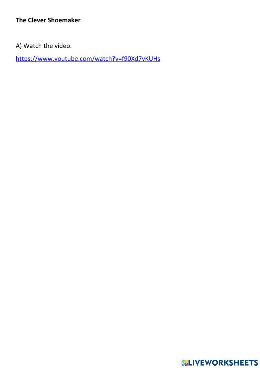 The Clever Shoemaker