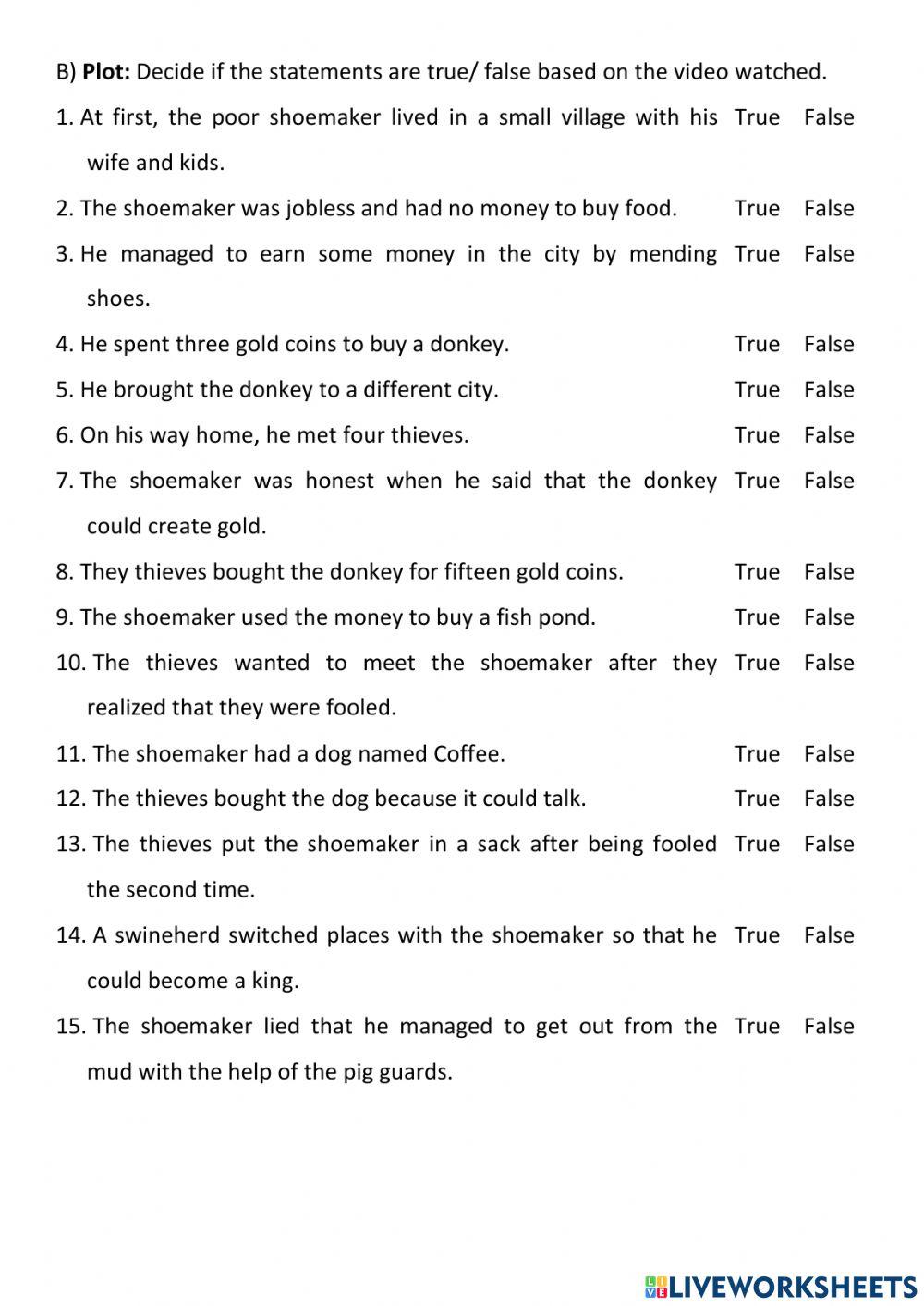 The Clever Shoemaker