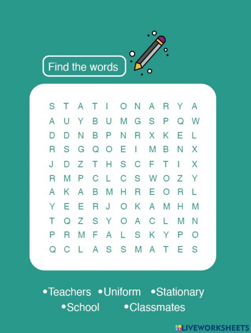 لعبة أبحث عن الكلمة