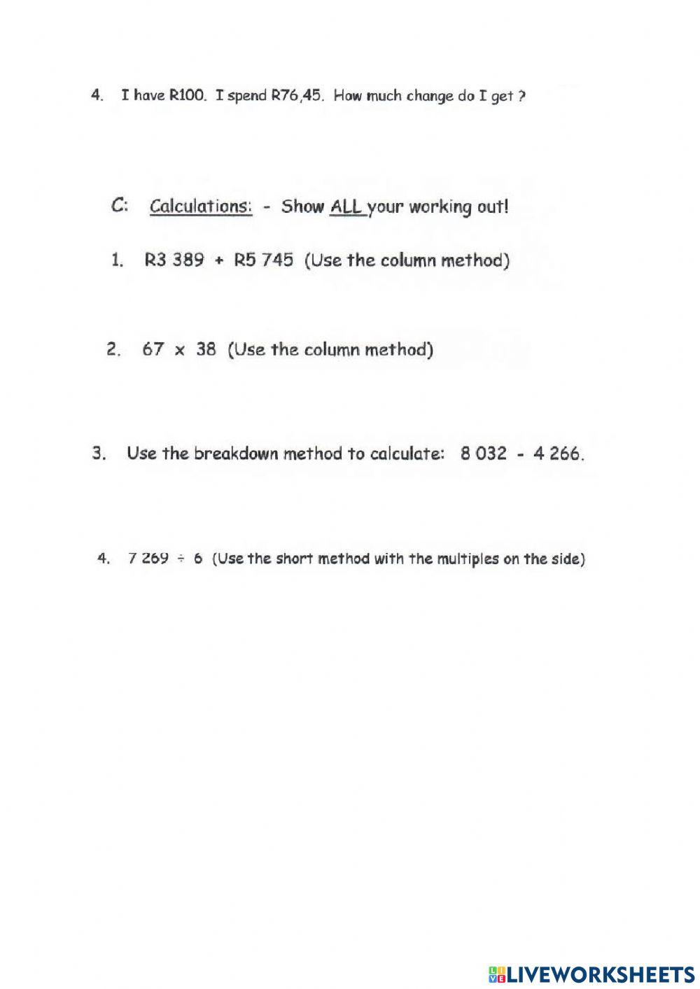 Math paper 3