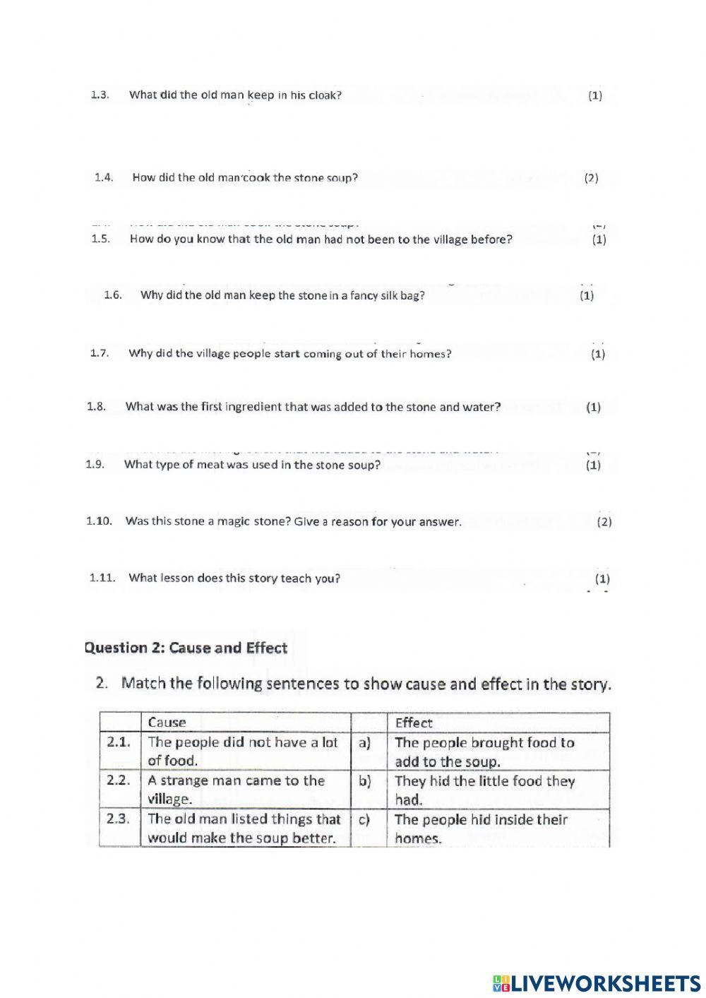 English paper 2 tenses