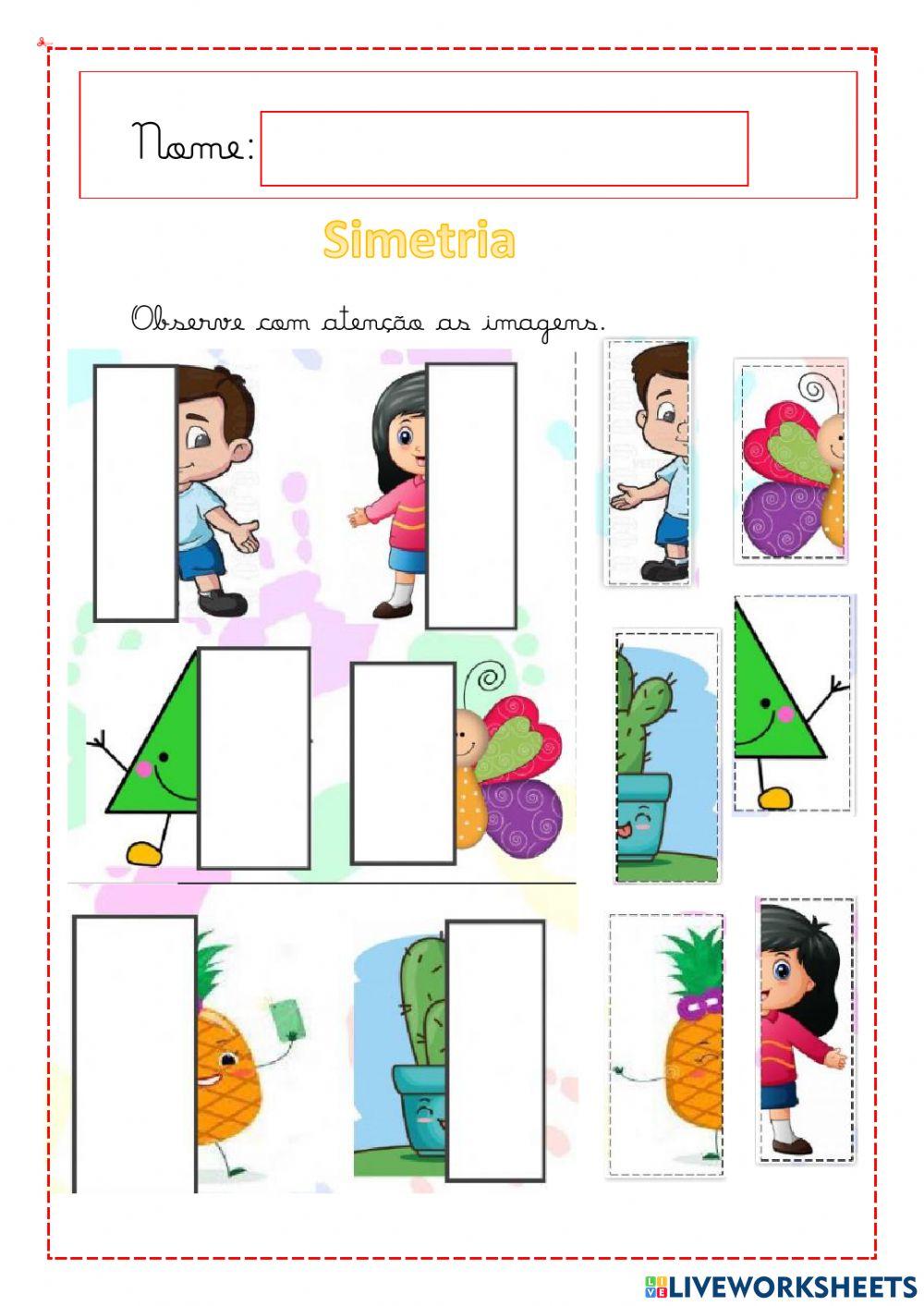 Matemática simetria.