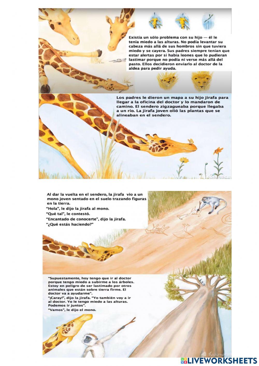 La jirafa que tenía miedo a las alturas