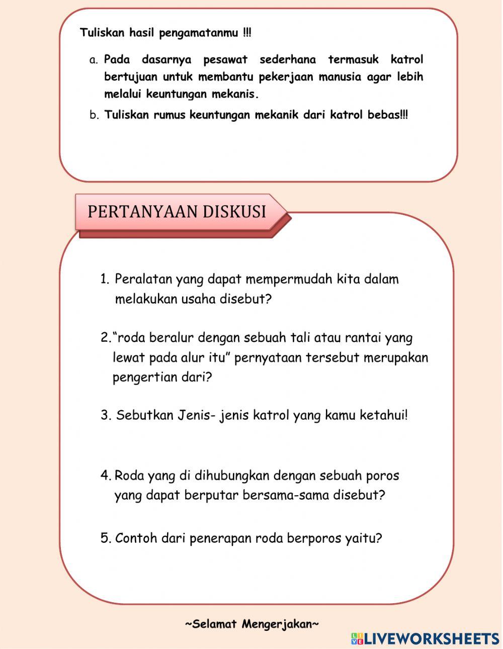 LKPD Katrol dan Roda Berporos