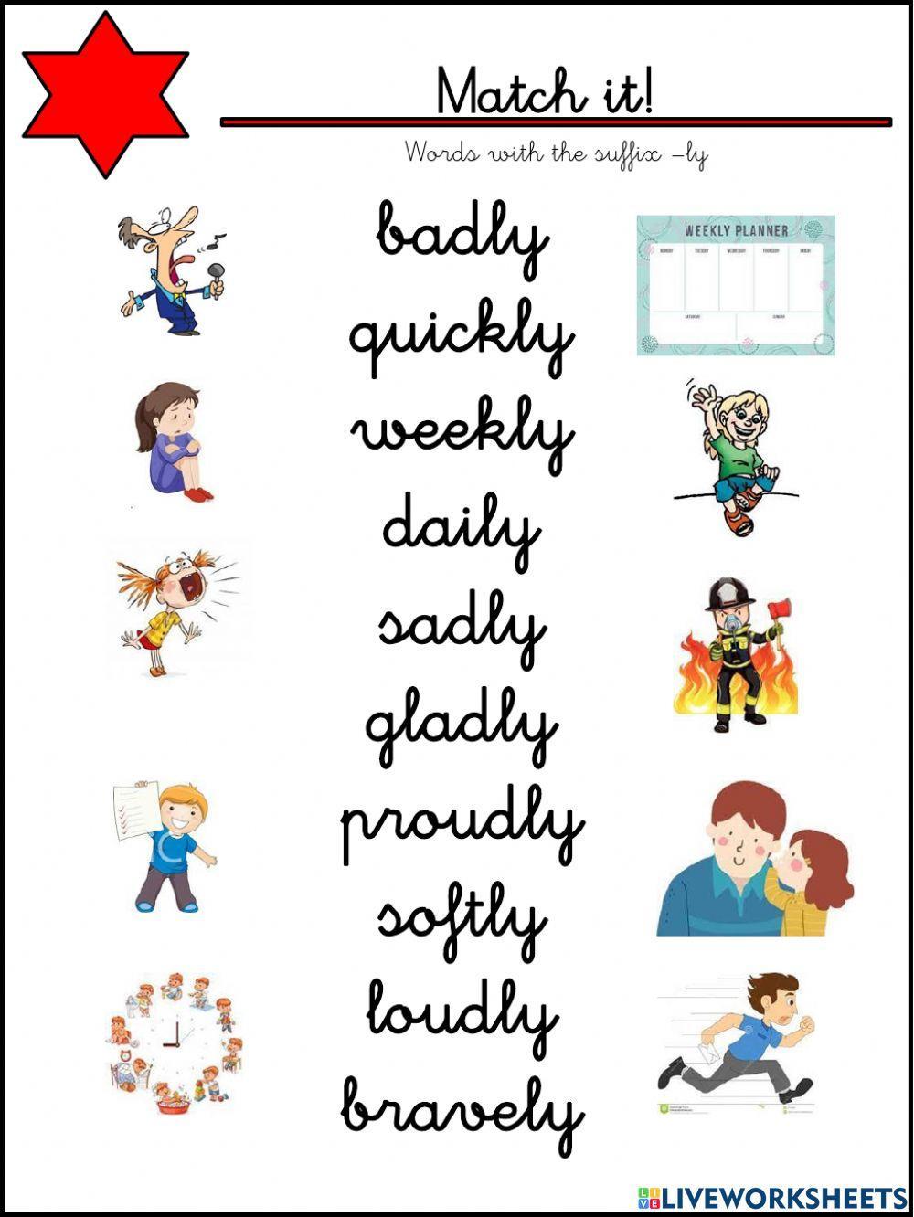 Words with the suffix -ly