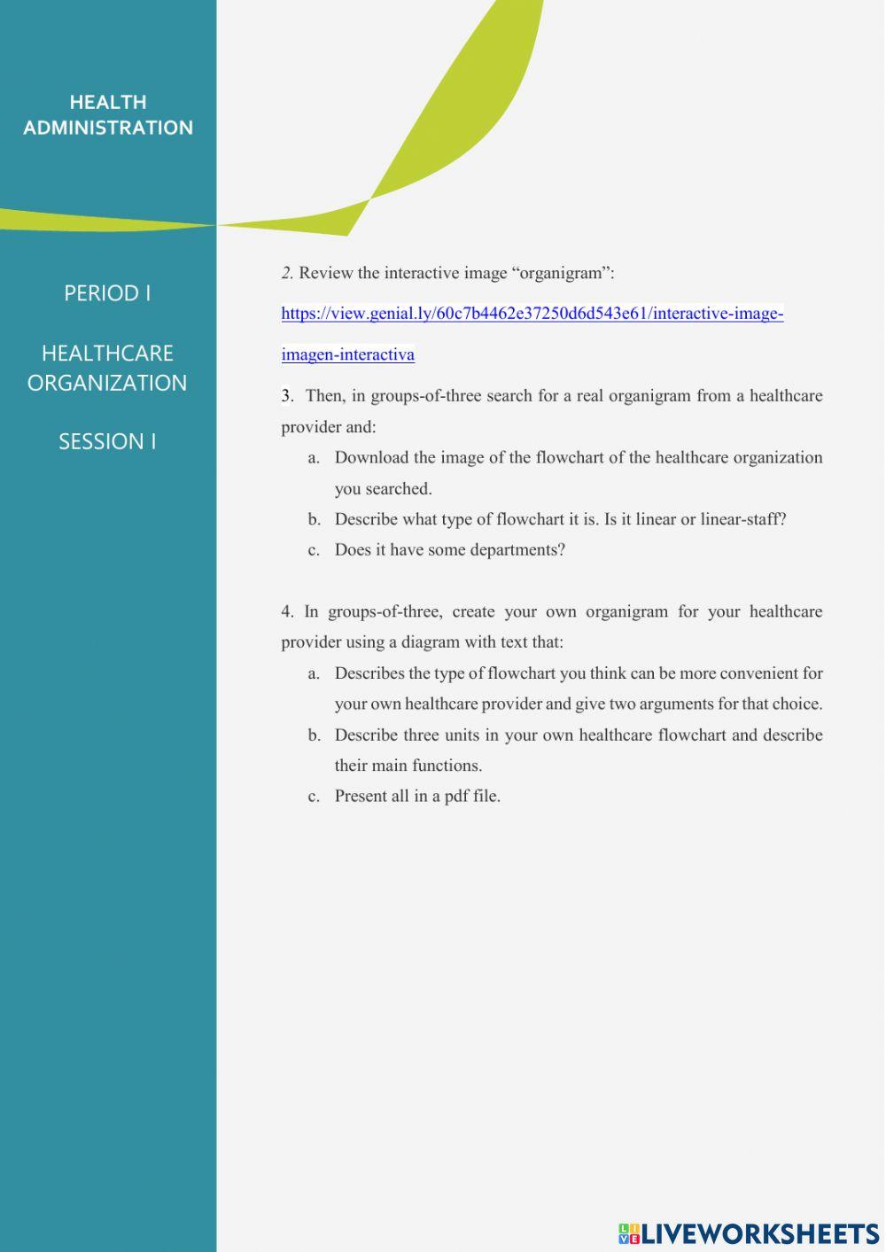 Healthcare organizations