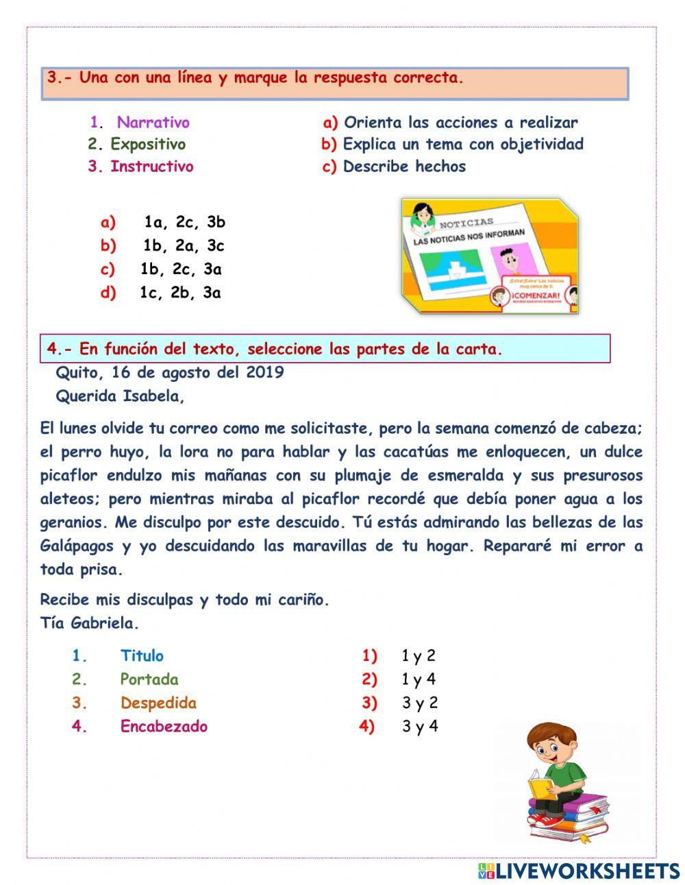 Evaluacion diagnostica de lengua
