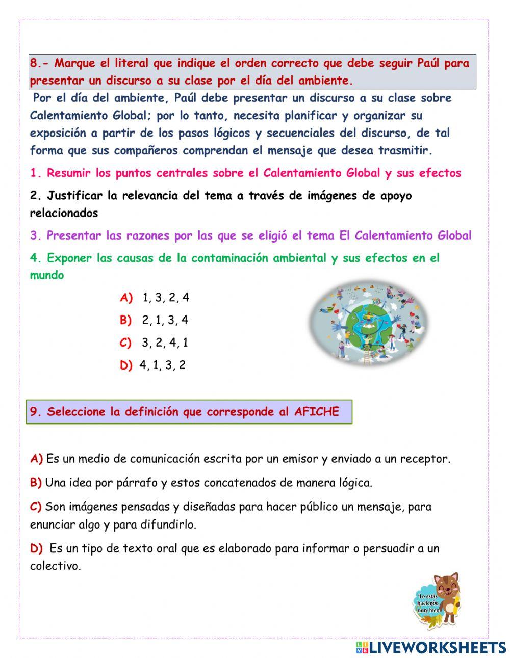 Evaluacion diagnostica de lengua