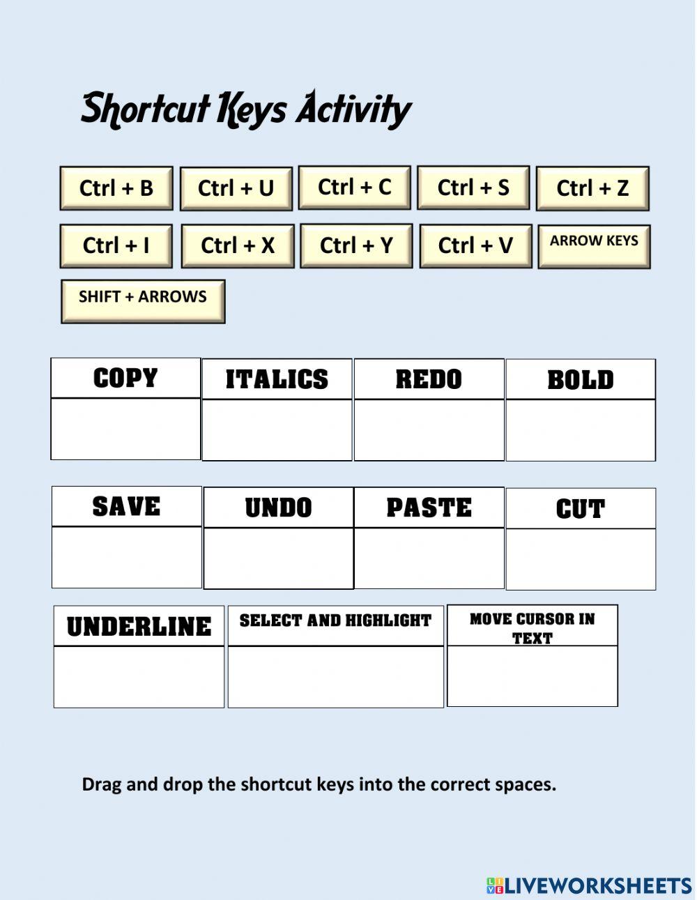 Shortcut Keys