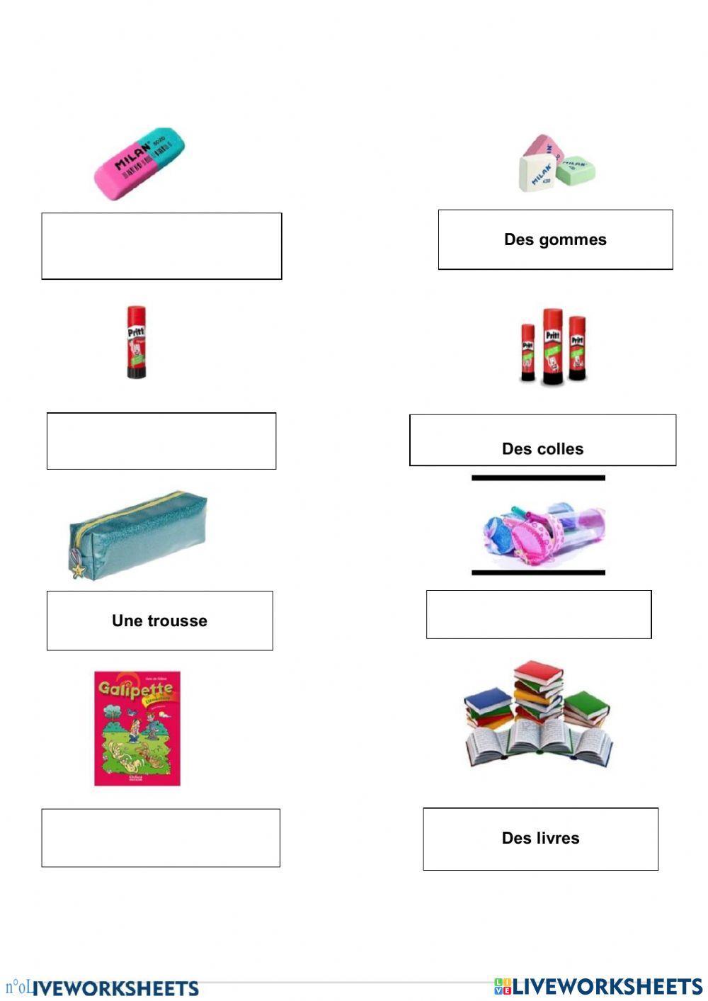 Les affaires scolaires