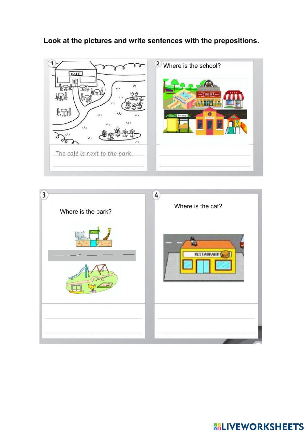Places and prepositions
