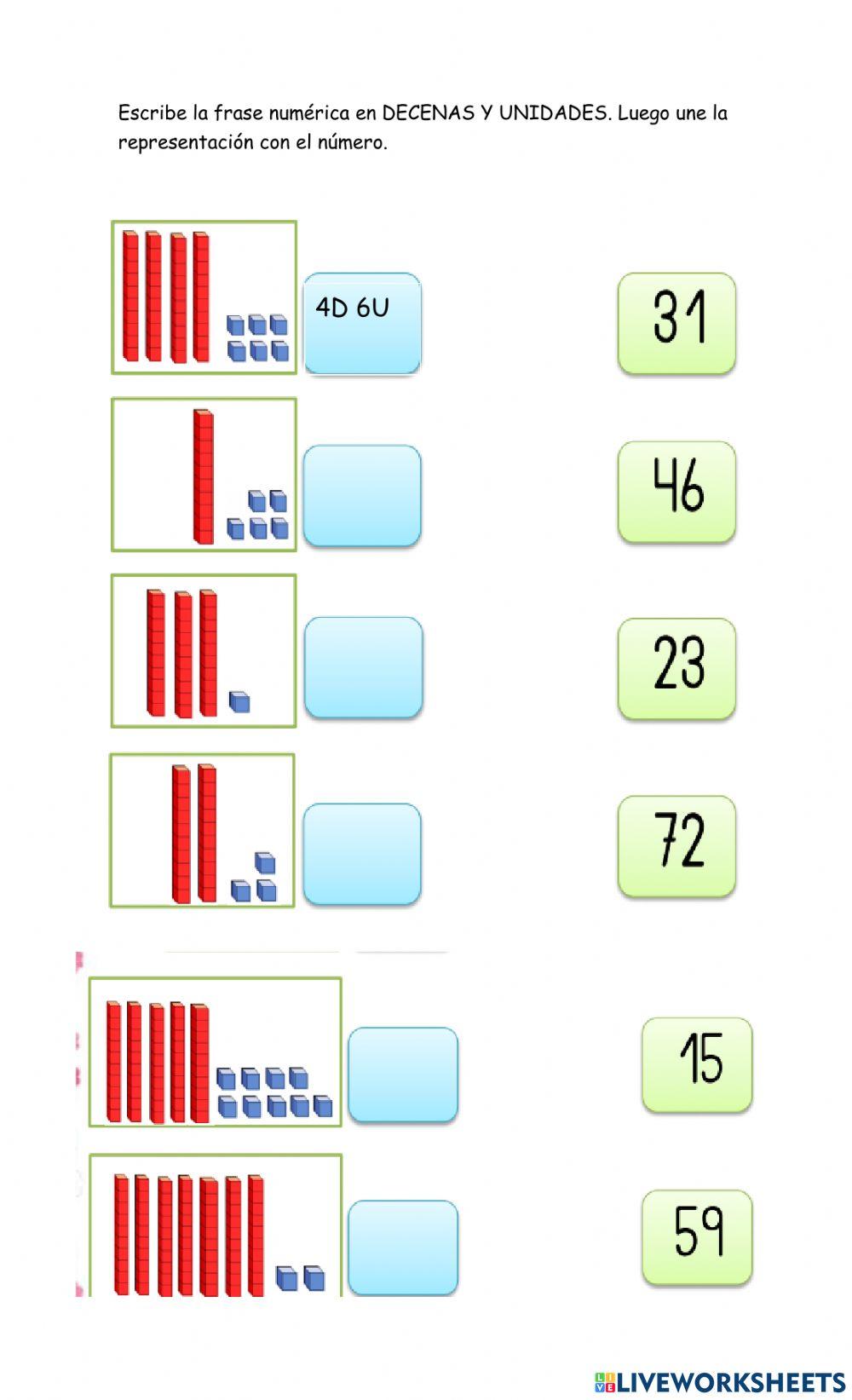 Numeración- descomposición - representación