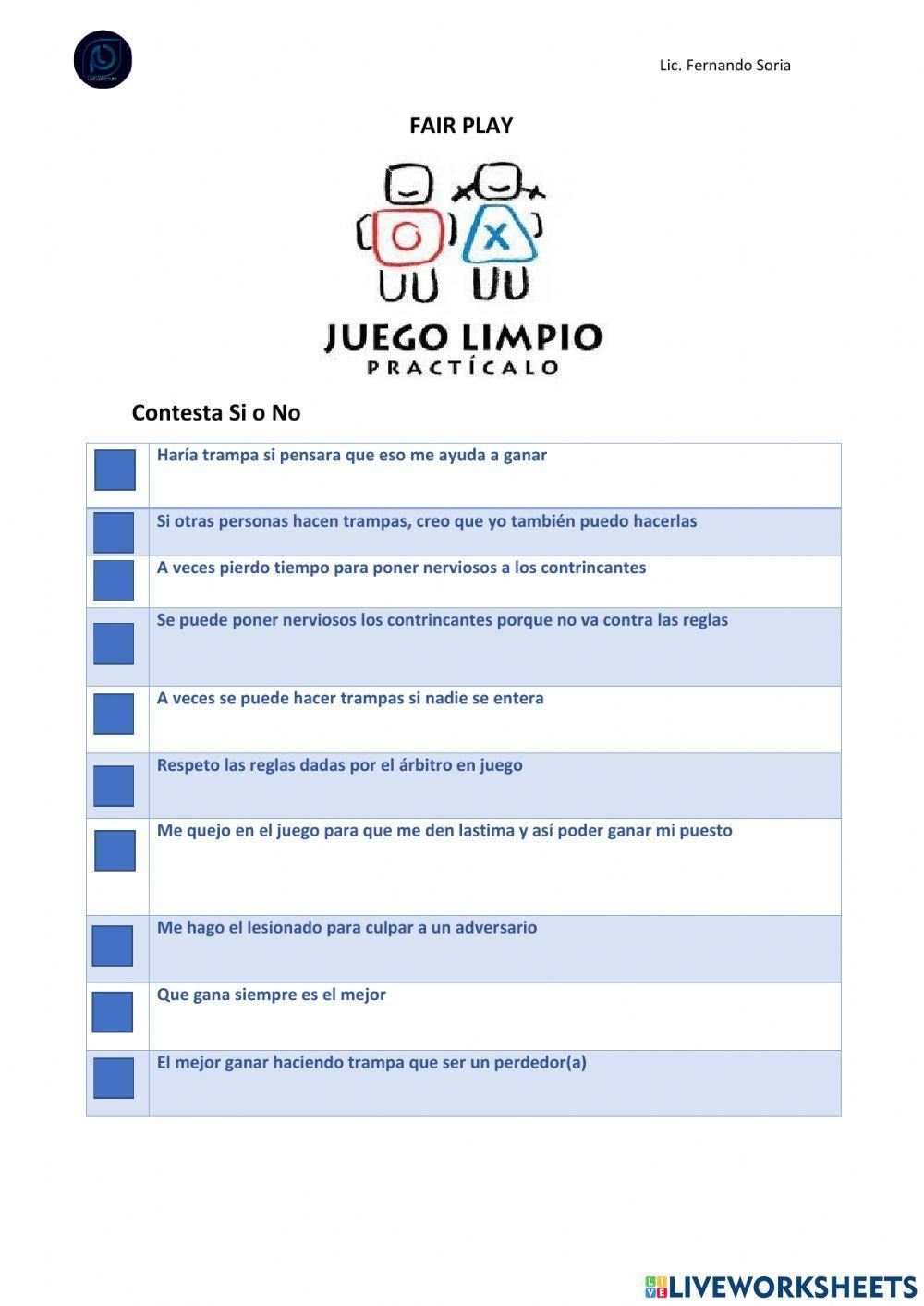 El Juego Limpio
