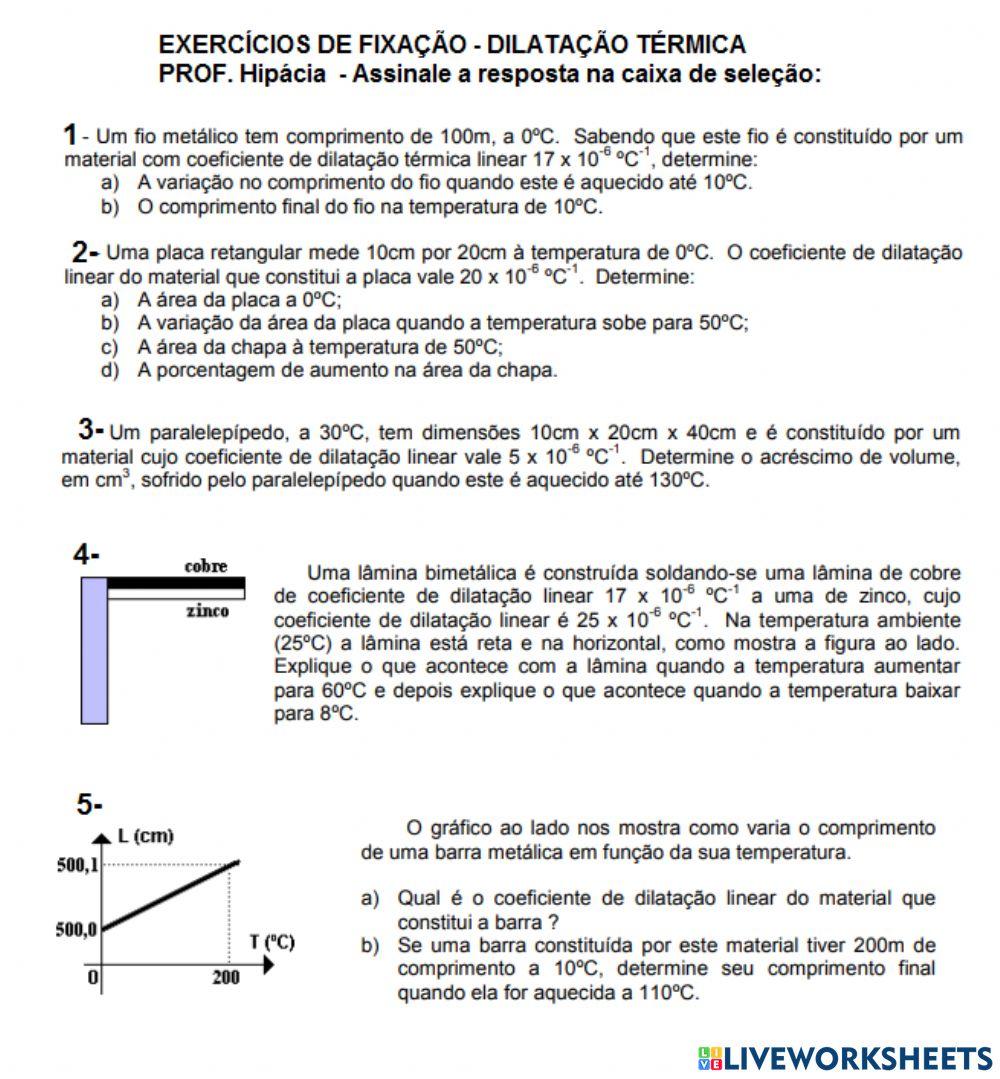 Dilatação térmica