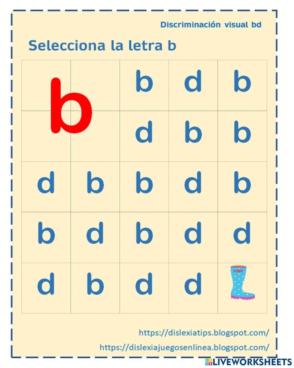 Selecciona la letra b