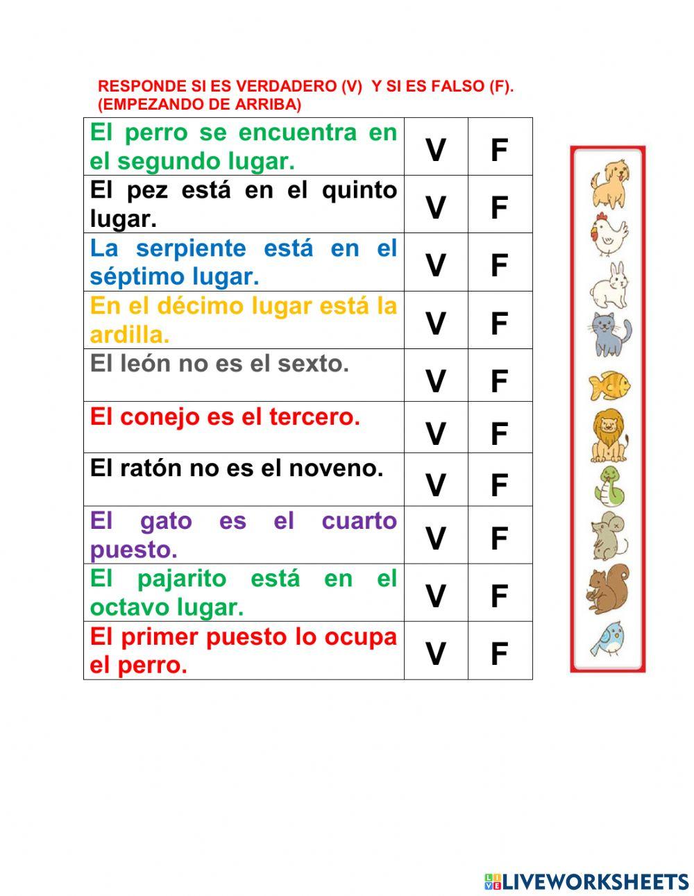 Valor posicional,números ordinales