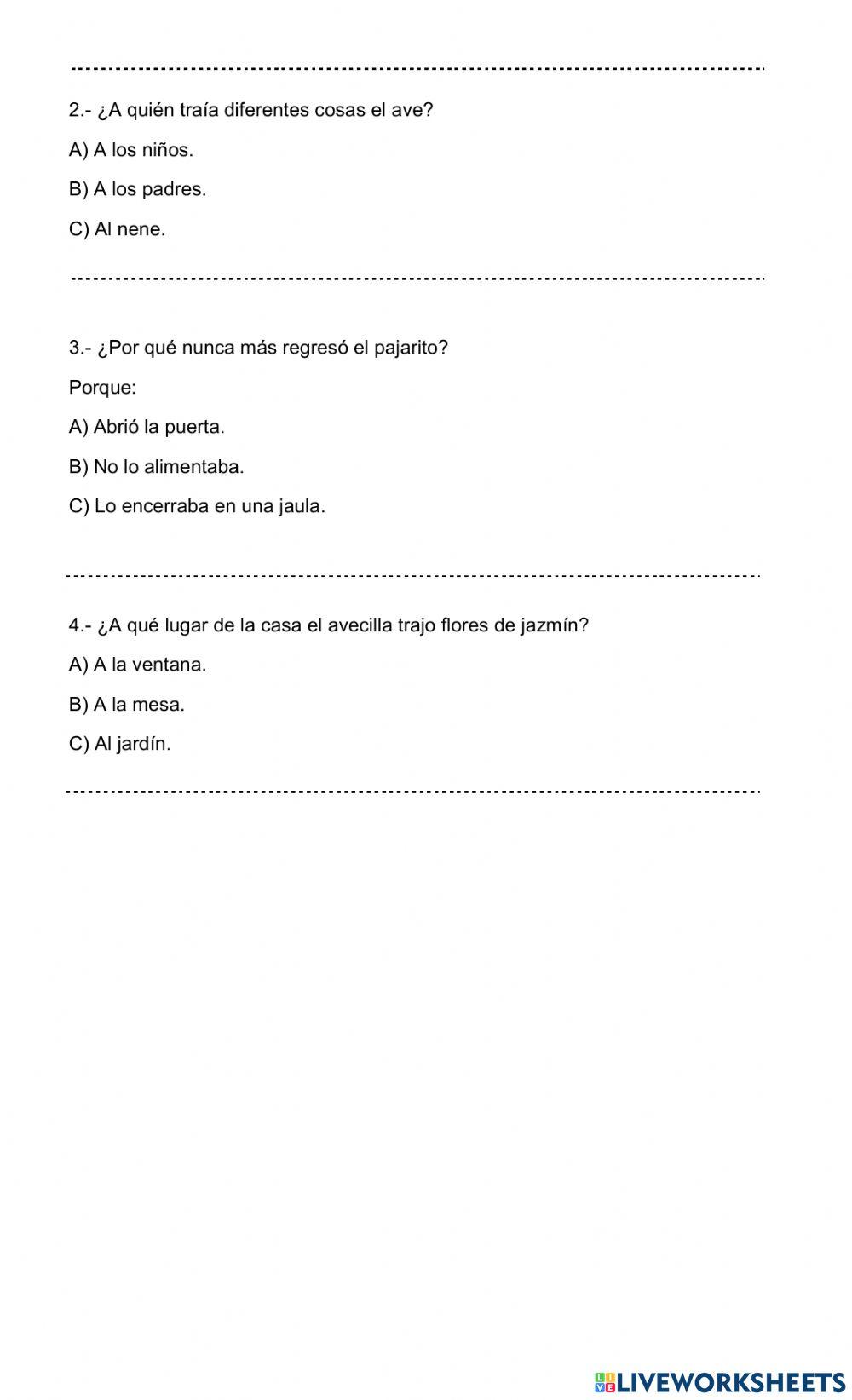 Comprensión lectora 1