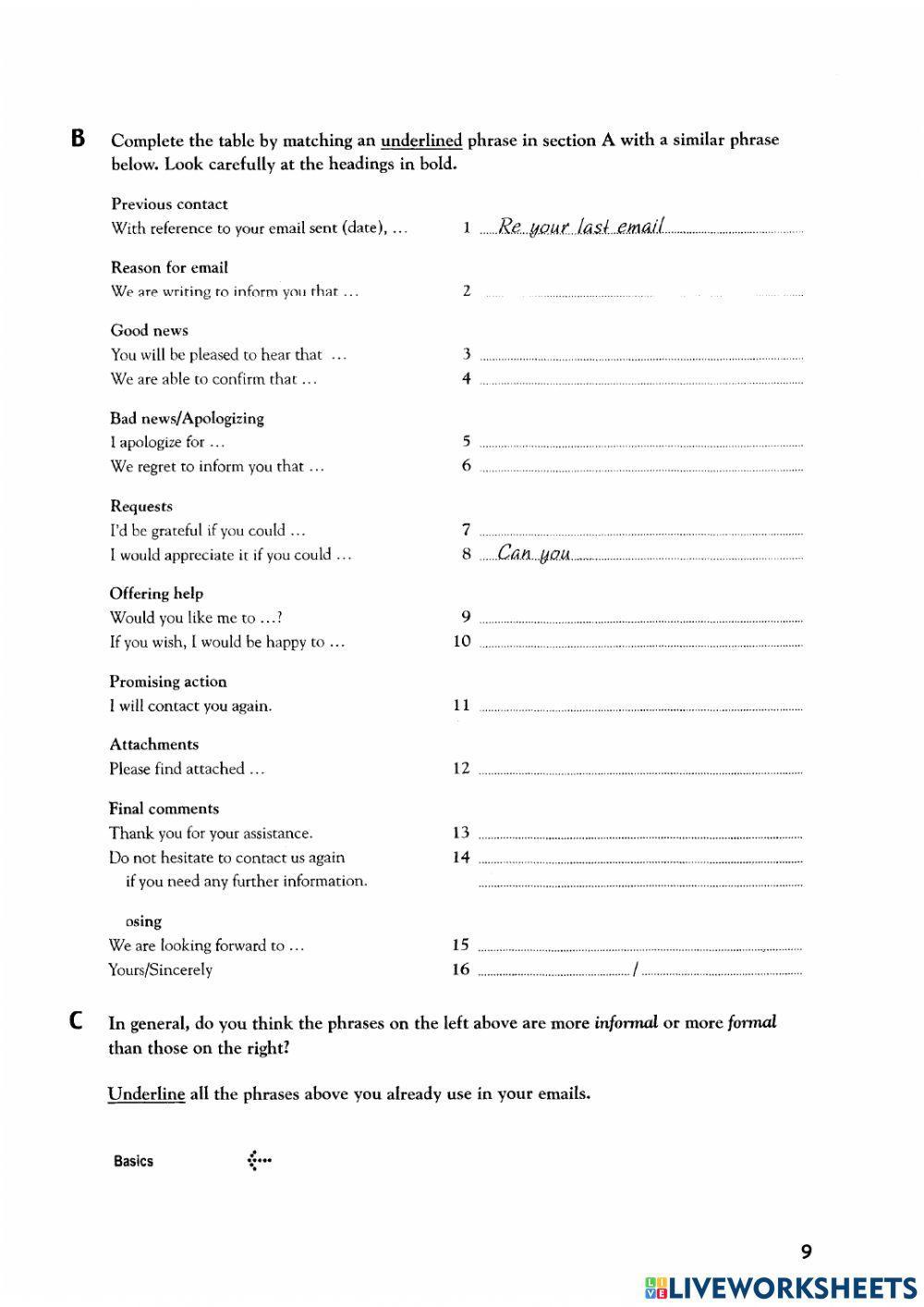 Formal or Informal + Opening and Closing an email