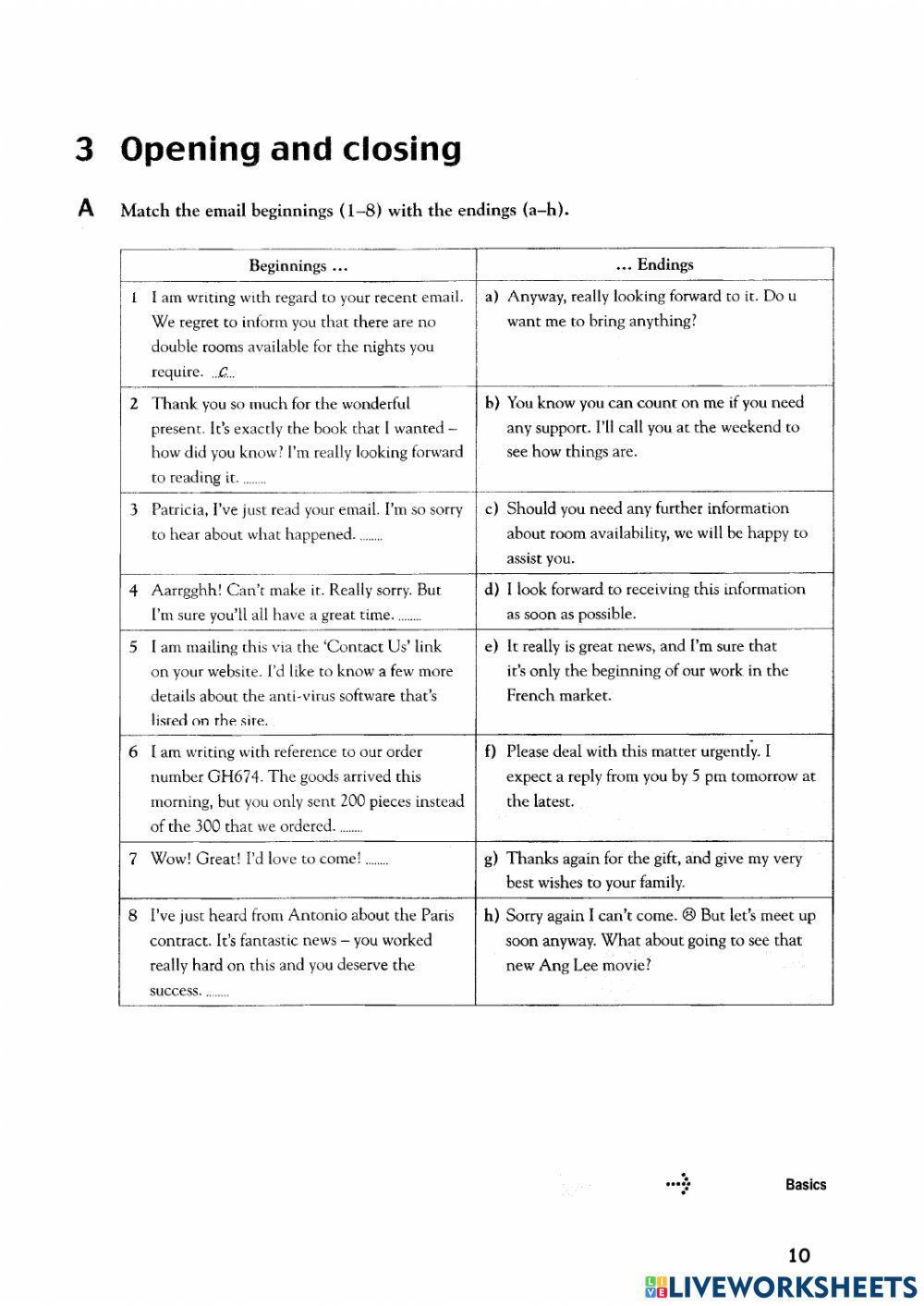 Formal or Informal + Opening and Closing an email