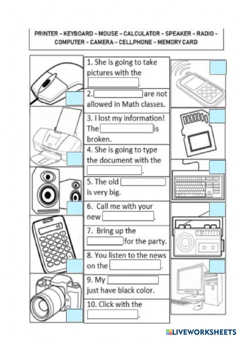 Computer class2 live worksheet