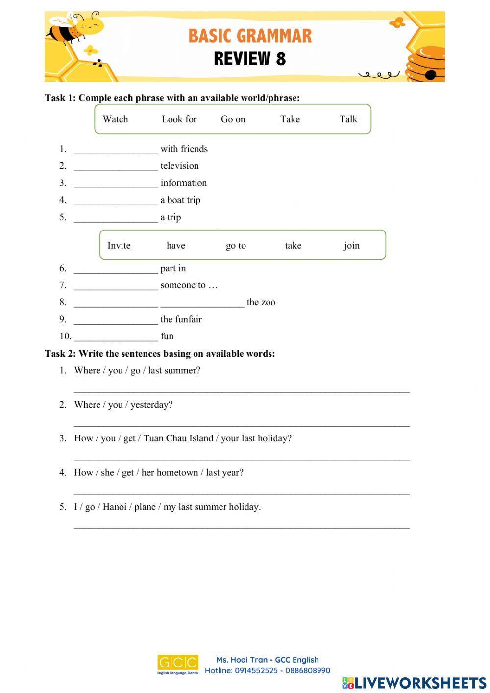 Where did you go on holiday?