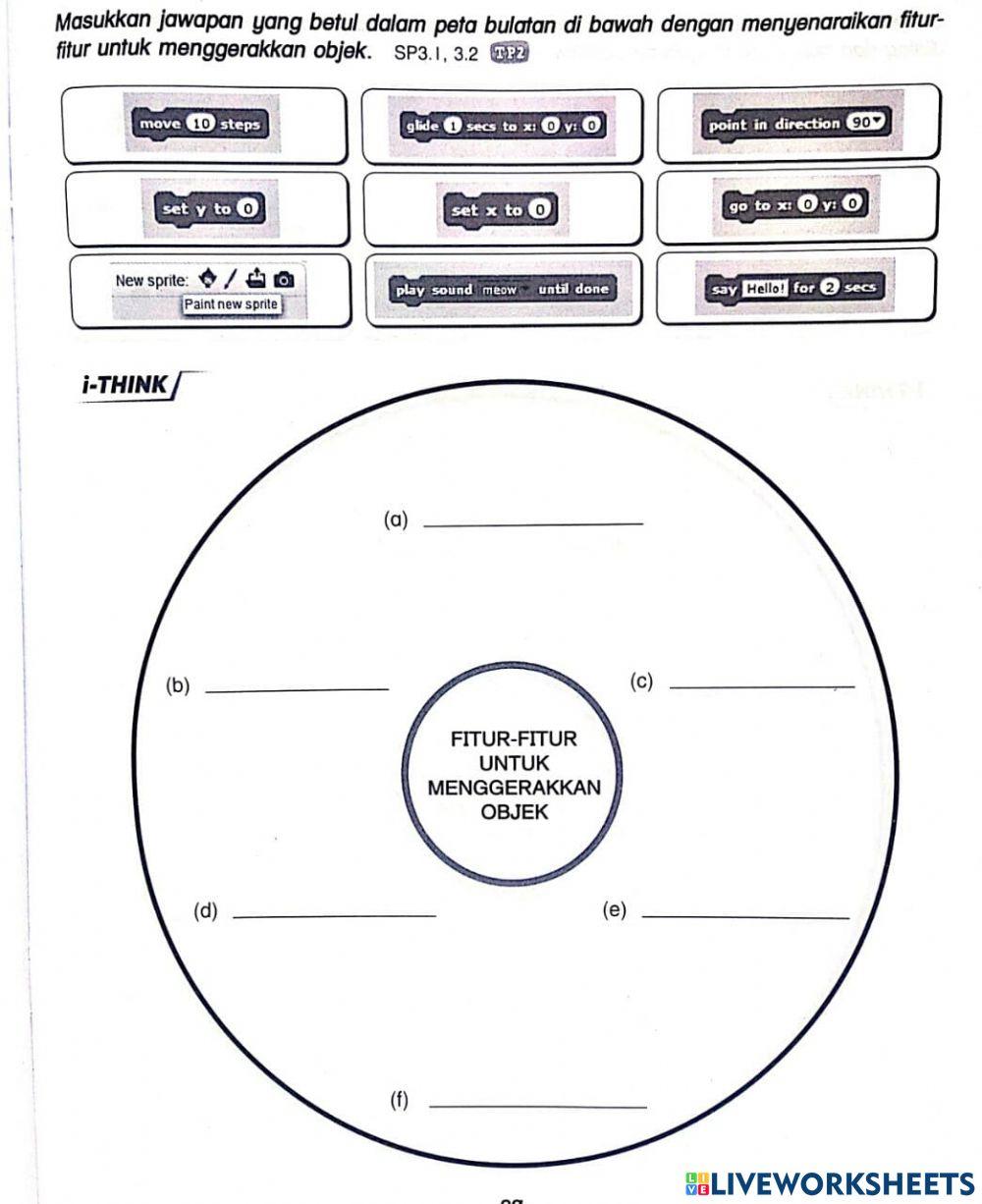 Fitur menggerakkan objek