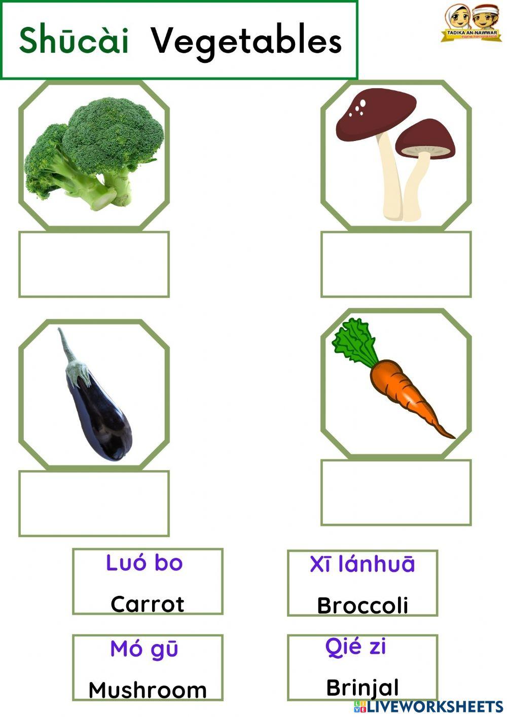 Mandarin : Shūcài  Vegetables 2