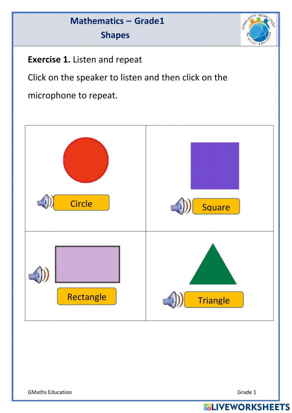 G1(TTA)-SHAPES:circle, square,rectangle,triangle
