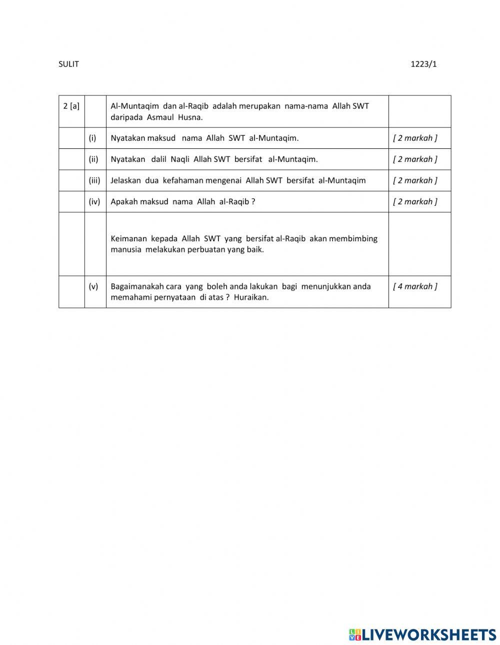 Pendidikan islam ting 5 kssm