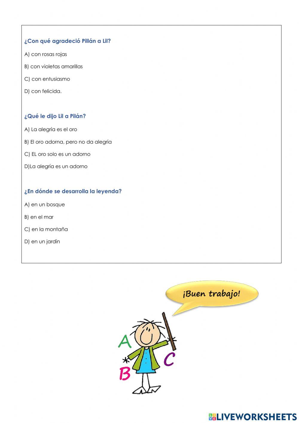 Evaluación lengua 5º