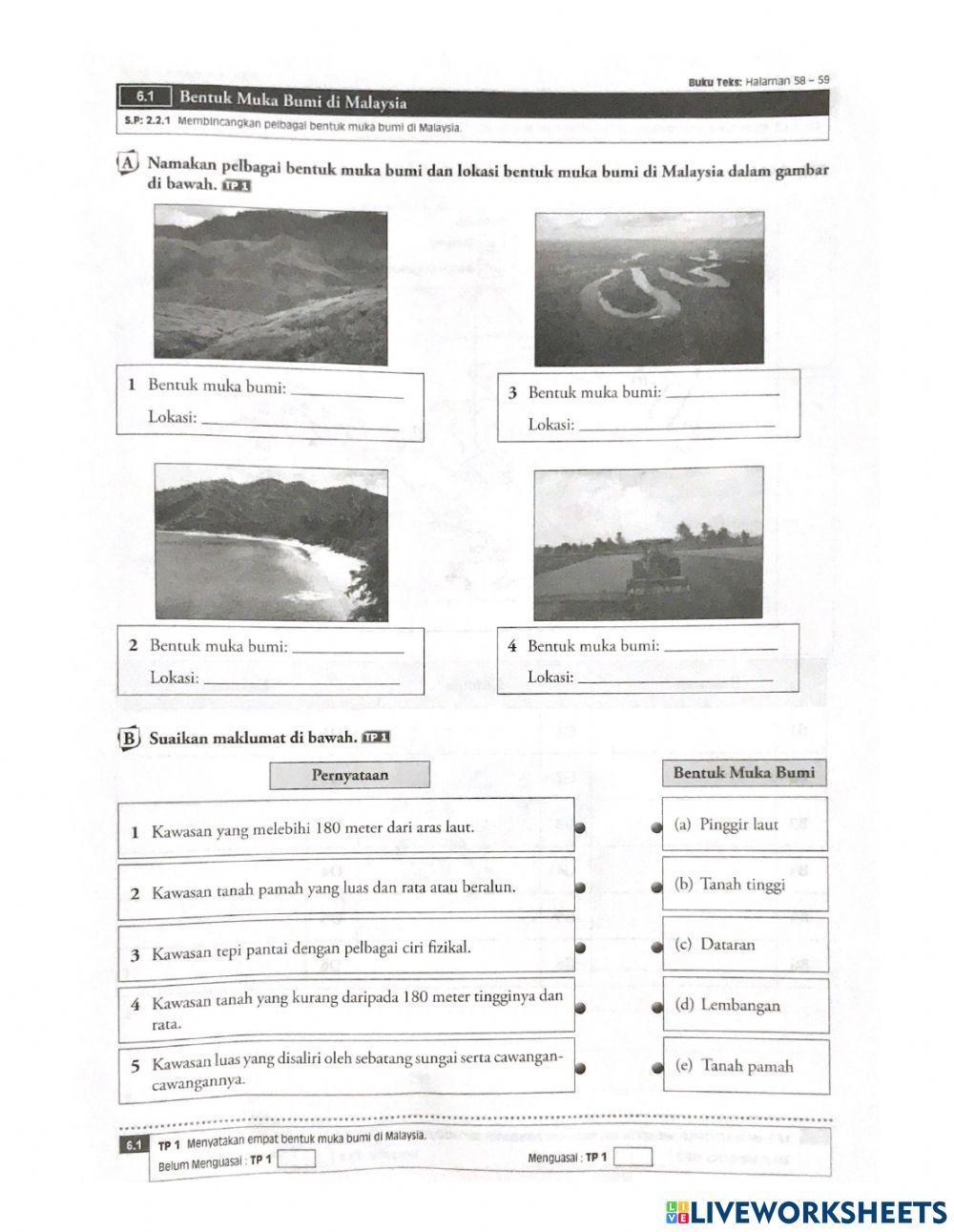 6.1 Bentuk Muka Bumi di Malaysia