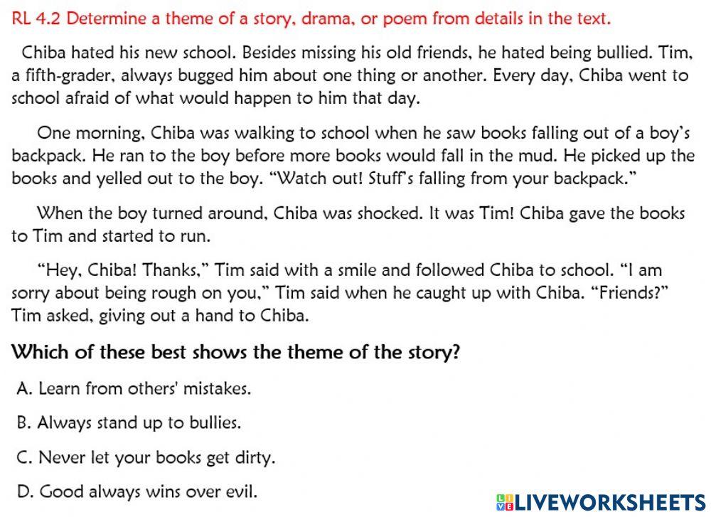 BES Thursday Do Now RL 4.2