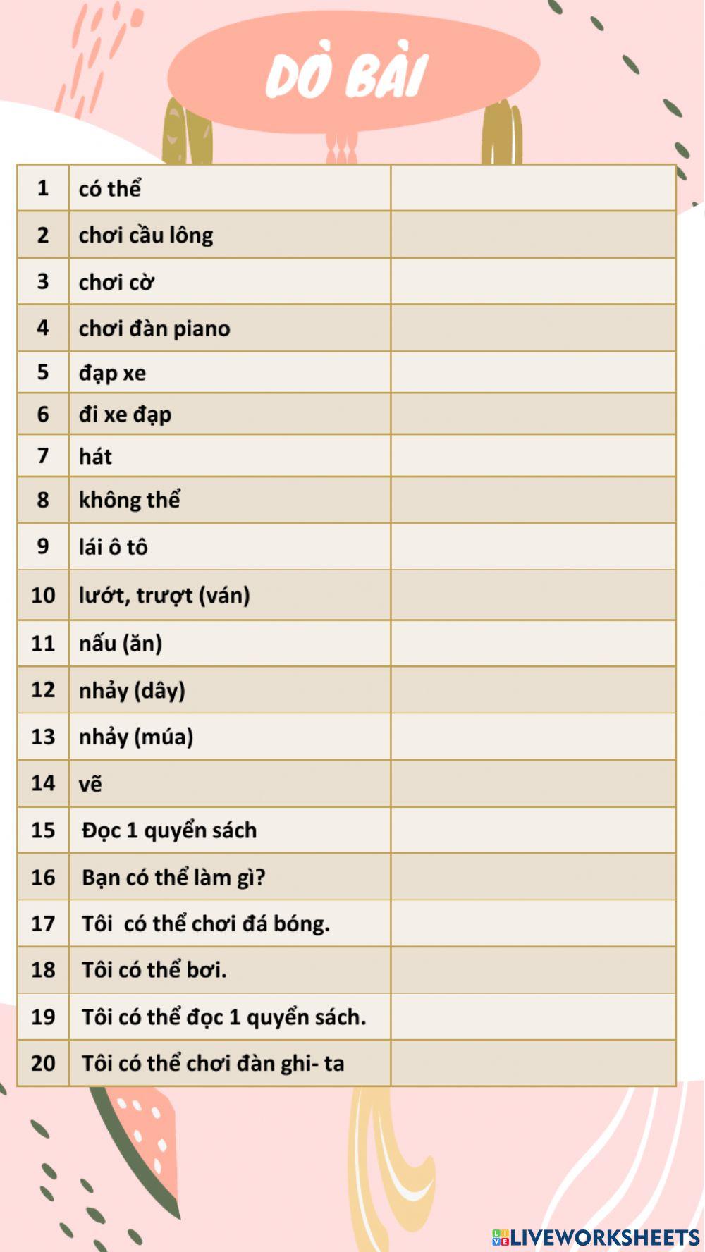 Dò bài lớp 4 - 29-8