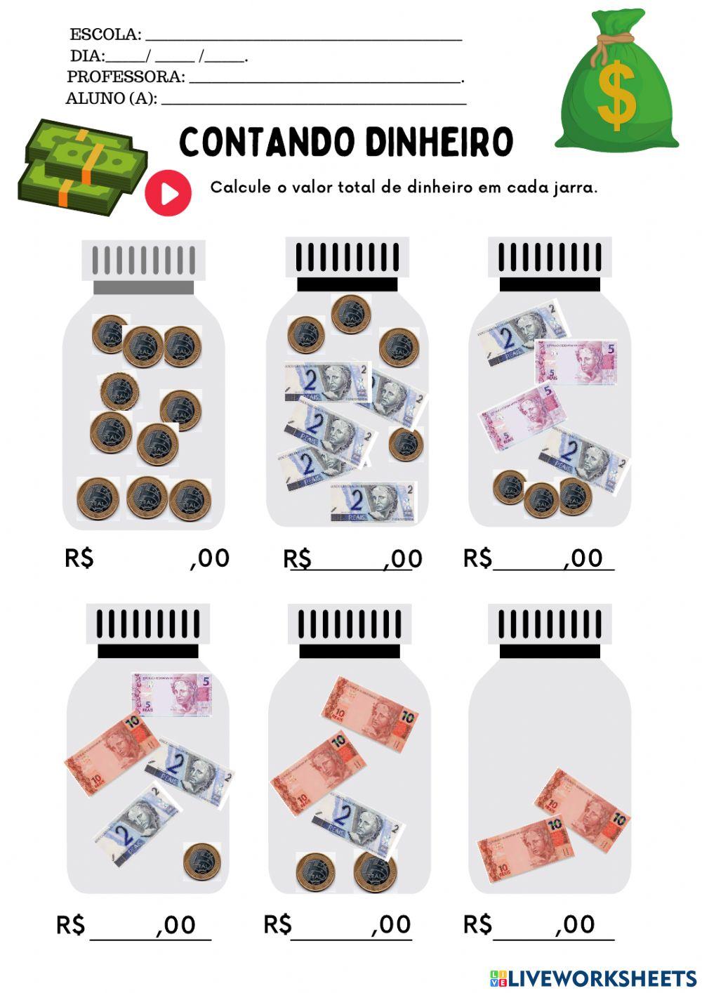 Contando dinheiro Contando dinheiro