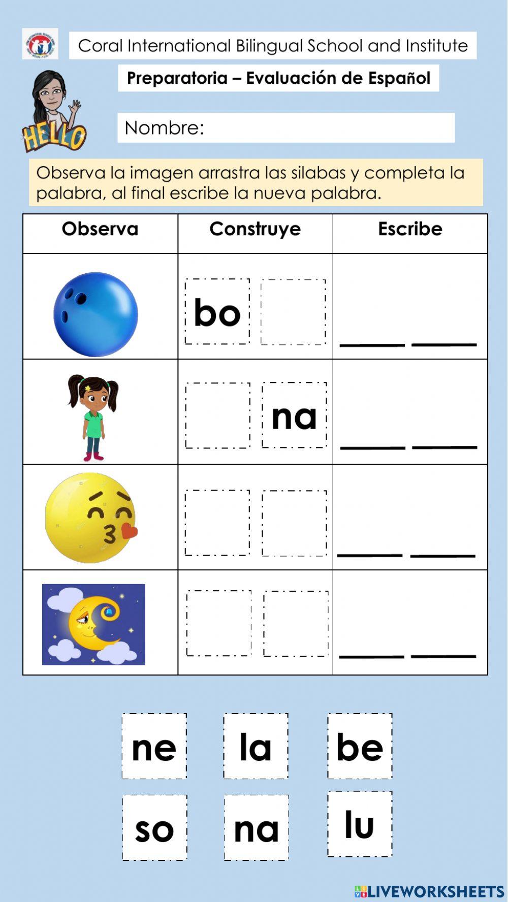 Evaluación de Espanoll