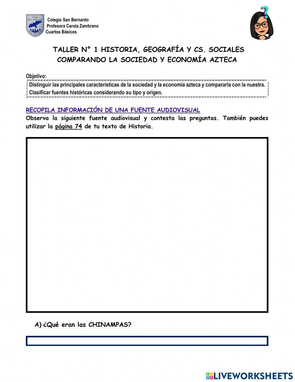 Evaluación Formativa Economía azteca