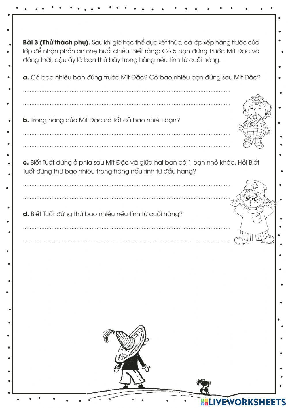 Toán 2.6 - Bài toán xếp hàng