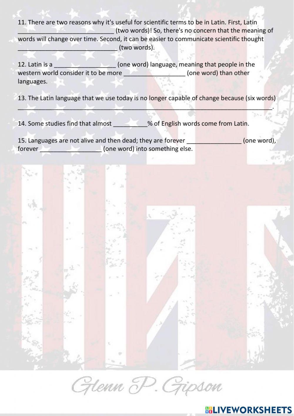 The Living Dead-How Latin is Used Today