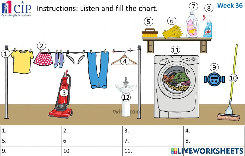 Kids Laundry Week 36 Centro de Inglés Personalizado