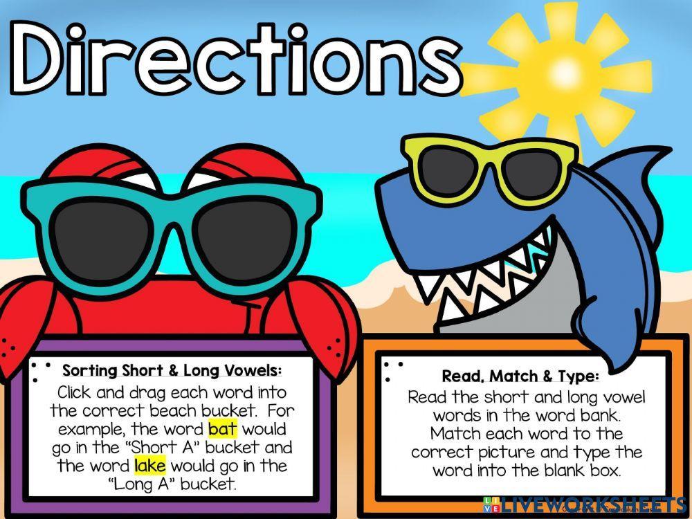 Long and short vowels