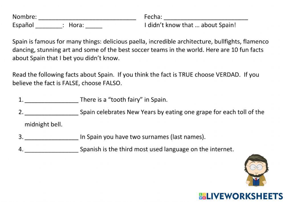 I didn't know that about Spain