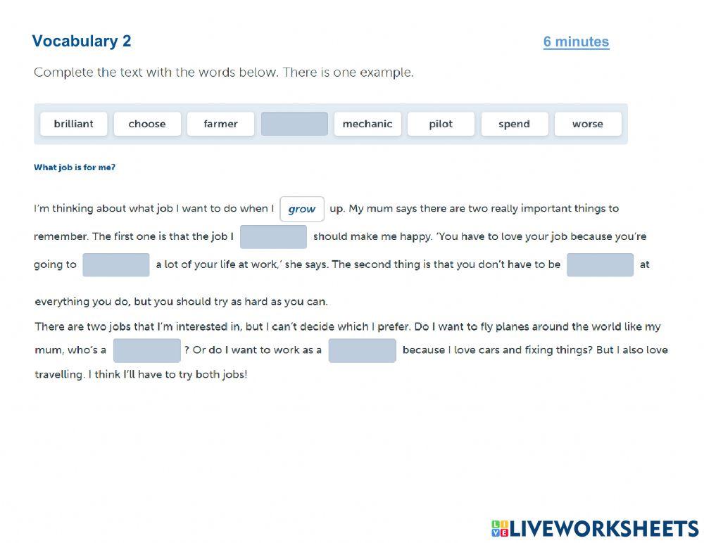 Entrance Test Grammar Voc 2