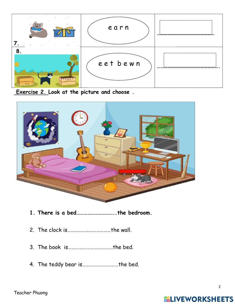 Prepositions of place