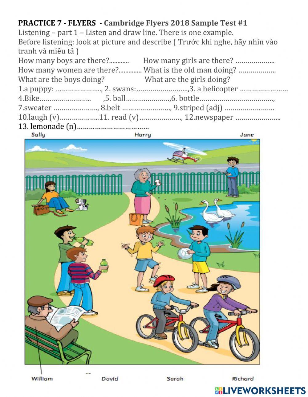 3783836 PRACTICE 7 FLYERS Cambridge Flyers 2018 3783836 PRACTICE 7 FLYERS Cambridge Flyers 2018